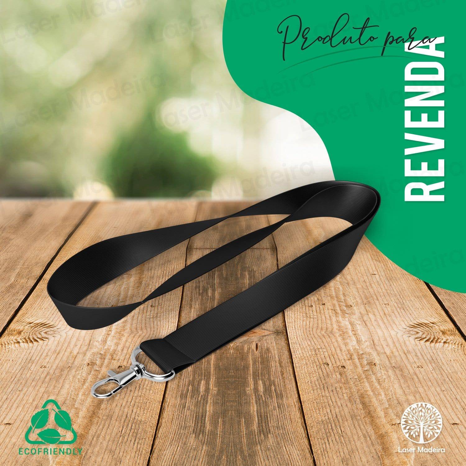 Lanyard - Fita de Pescoço sem personalização [REVENDA] - Laser Madeira