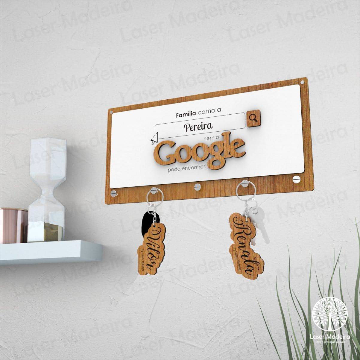 Placa Porta - Chaves - Modelo 15 - Laser Madeira